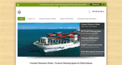 Desktop Screenshot of customclearingdubai.com